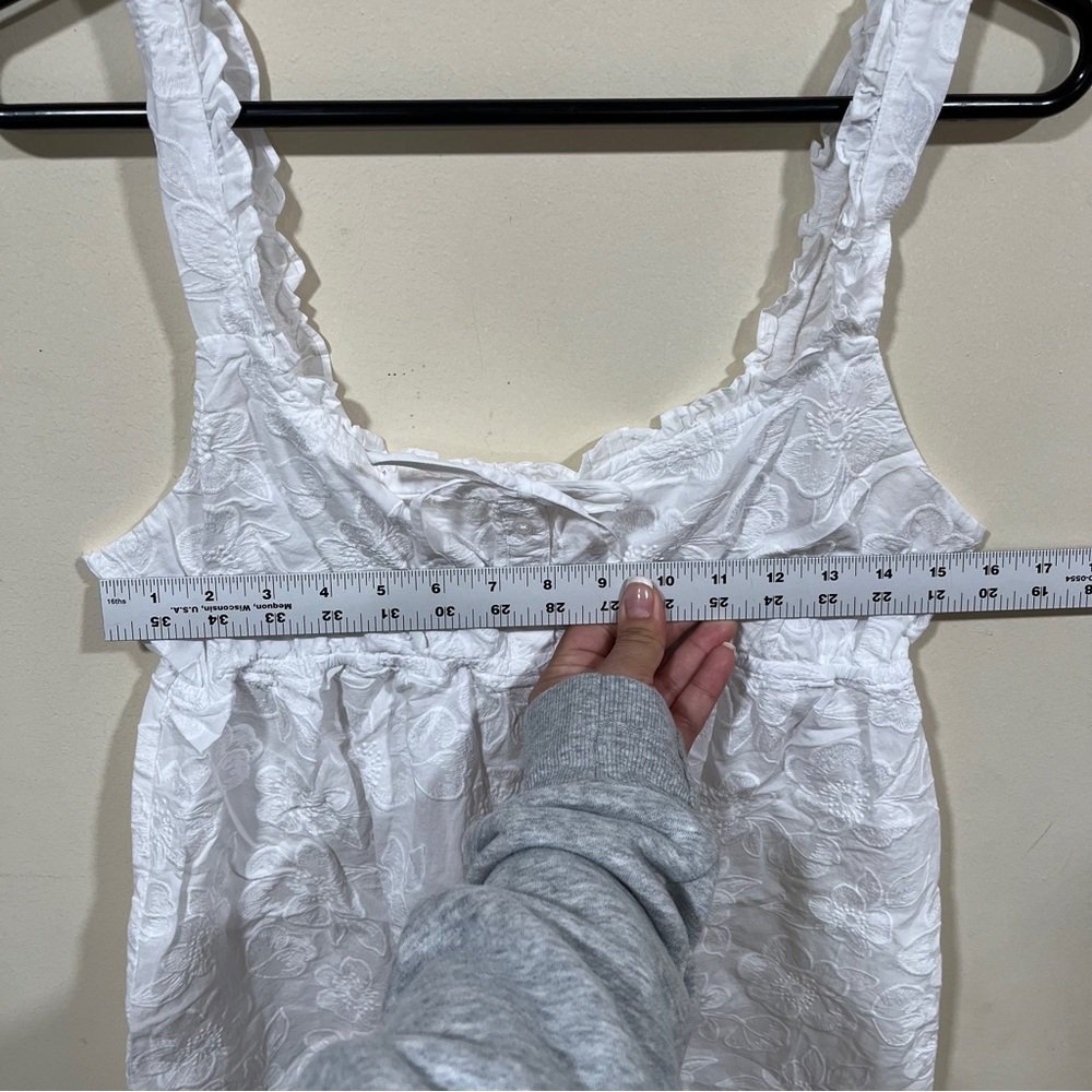 NWT Aerie Off-Duty Embroidered Cotton Nightie
Size M white pjs dress - Picture 4 of 11